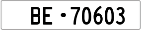 Trailer License Plate